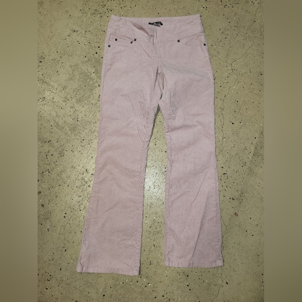 Pink corduroy flared pants, Chadwicks